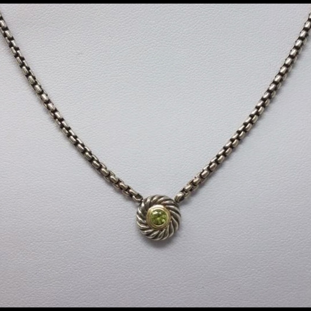 David Yurman gold silver necklace